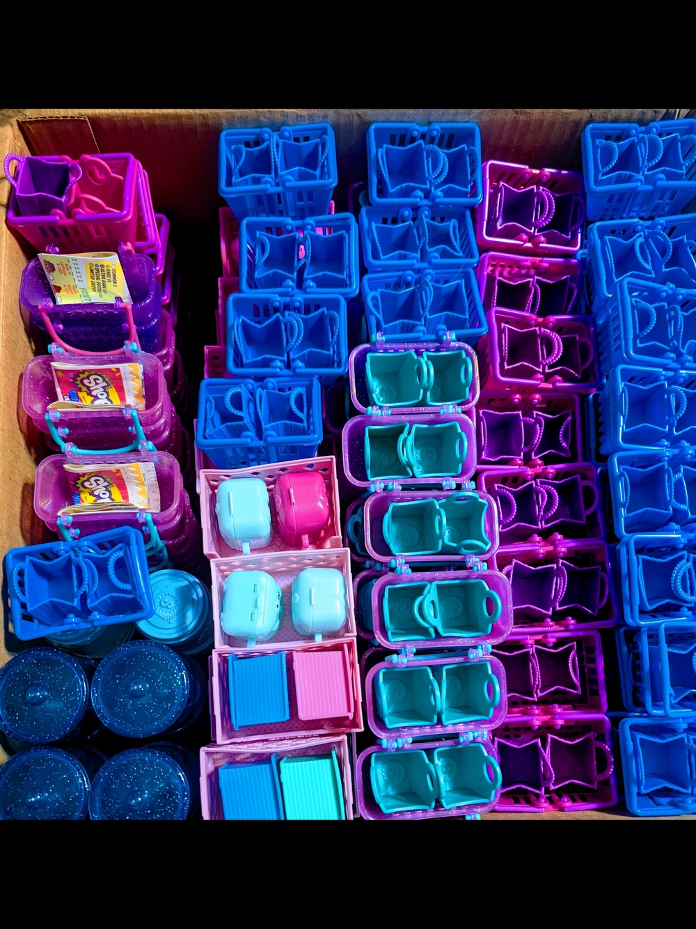 Assorted Shopkins Baskets, Bags, Jars, & Containers - 575 Pieces